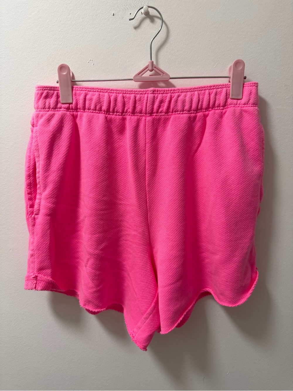 Aerie Pink Casual Elastic-Waist Shorts